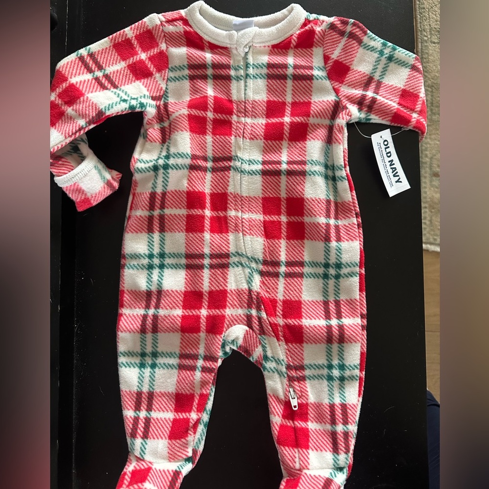 Old Navy Microfleece 2-Way-Zip Sleep & Play Footed One-Piece for Baby